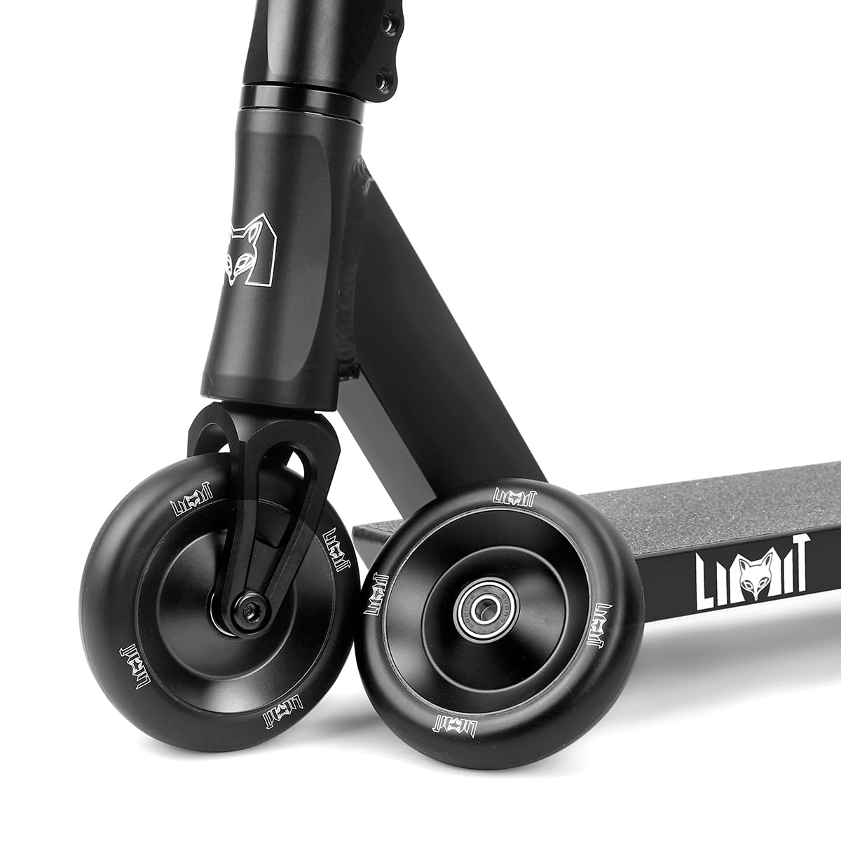 Limit Pro Trick Roue de rechange pour trottinette 110 x 26 mm 2 pièces Transparent plus épais PU et aluminium creux avec roulements ABEC-9 installés pour scooters BMX professionnels