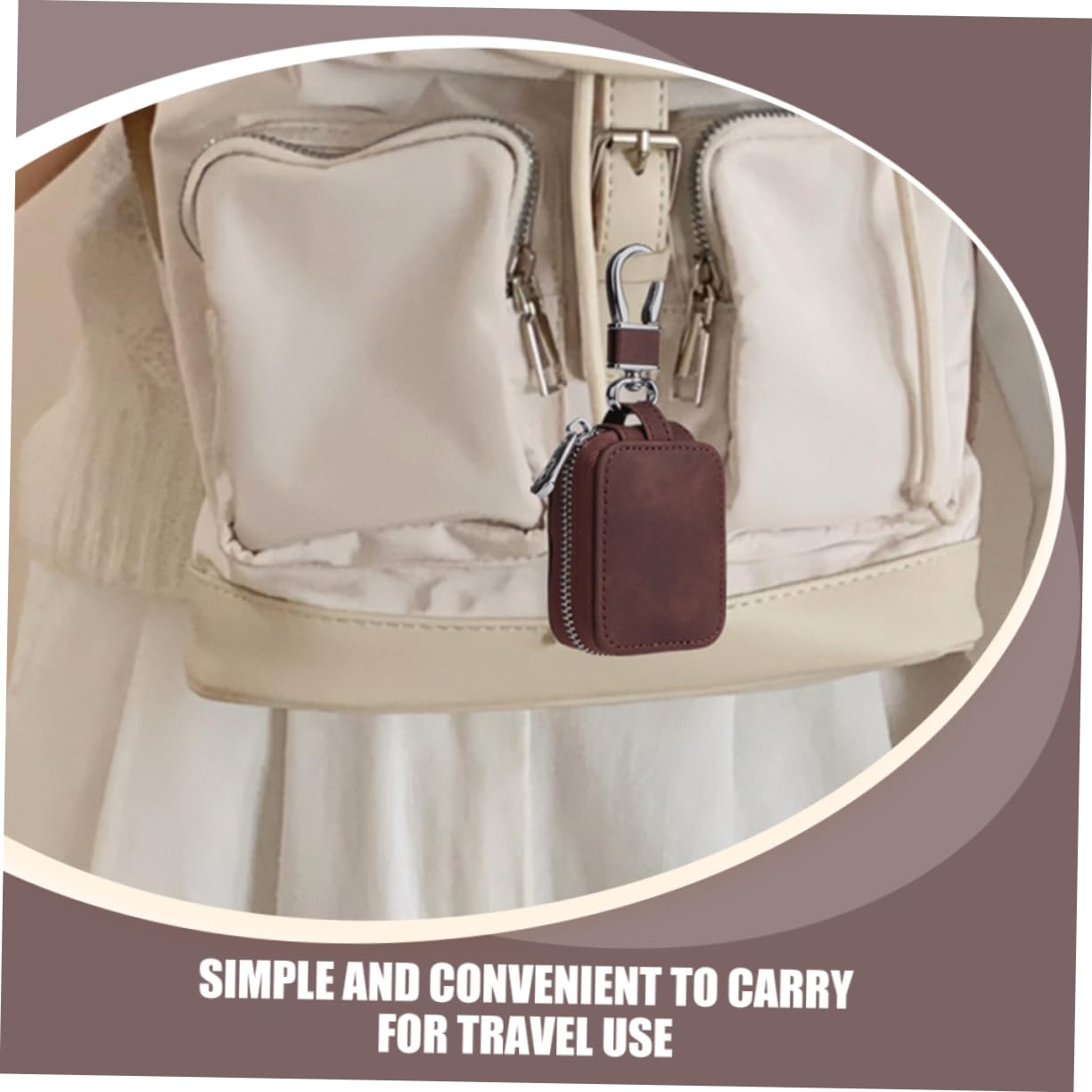 Angoily 5stücke Earphone Case Cover Mit Buckle-Style Für Tragbare Stoßfeste Schutzhülle Mit Dekorativem Schlüsselanhänger Schützt Vor Kratzern Und Stößen Kaffee Farbe