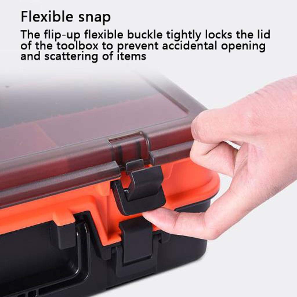 Contenitore per esche Scatola multifunzionale for ami da pesca Scatola portaoggetti Scatola porta attrezzi speciale Scatola for esche in plastica Scatola for esche finte a doppio strato Scatola for ac