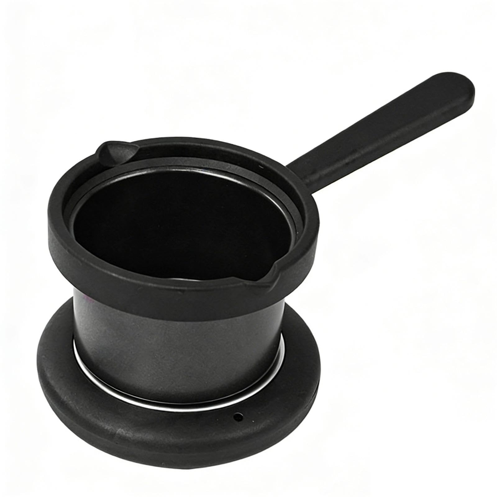 Scaldacera elettrico professionale da 200 ml per uomo e donna con manico, robusto e compatto, ideale per la depilazione la creazione di candele, Nero