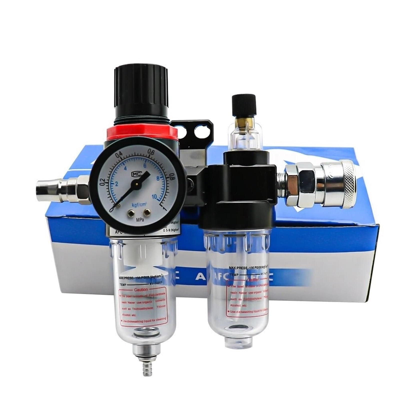 Uwukcjokq Afc-Smpm20 Afc2000 Afr2000 + Al2000 G1/4 Air Compressor Oil And Water Separator Filter Is Used To Reduce The Pressure Valve Regulator(Afc-Smpm20)