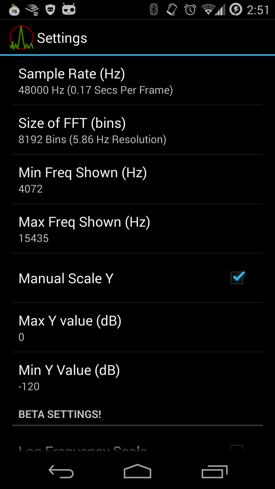 Spectrum Analyzer App on Amazon Appstore