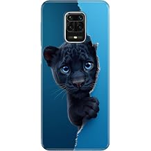 Xiaomi Redmi Note 9 Pro Max ile Uyumlu Yavru Panter Temal  Desenli Darbe Emici Silikon K l f