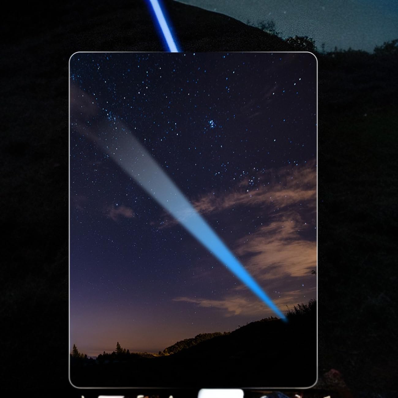 Super jasna latarka 1800 lumenów, ładowana przez USB, 395 nm, lampa UV z magnetyczną podstawą, na kemping, wędrówki, czarna 1211