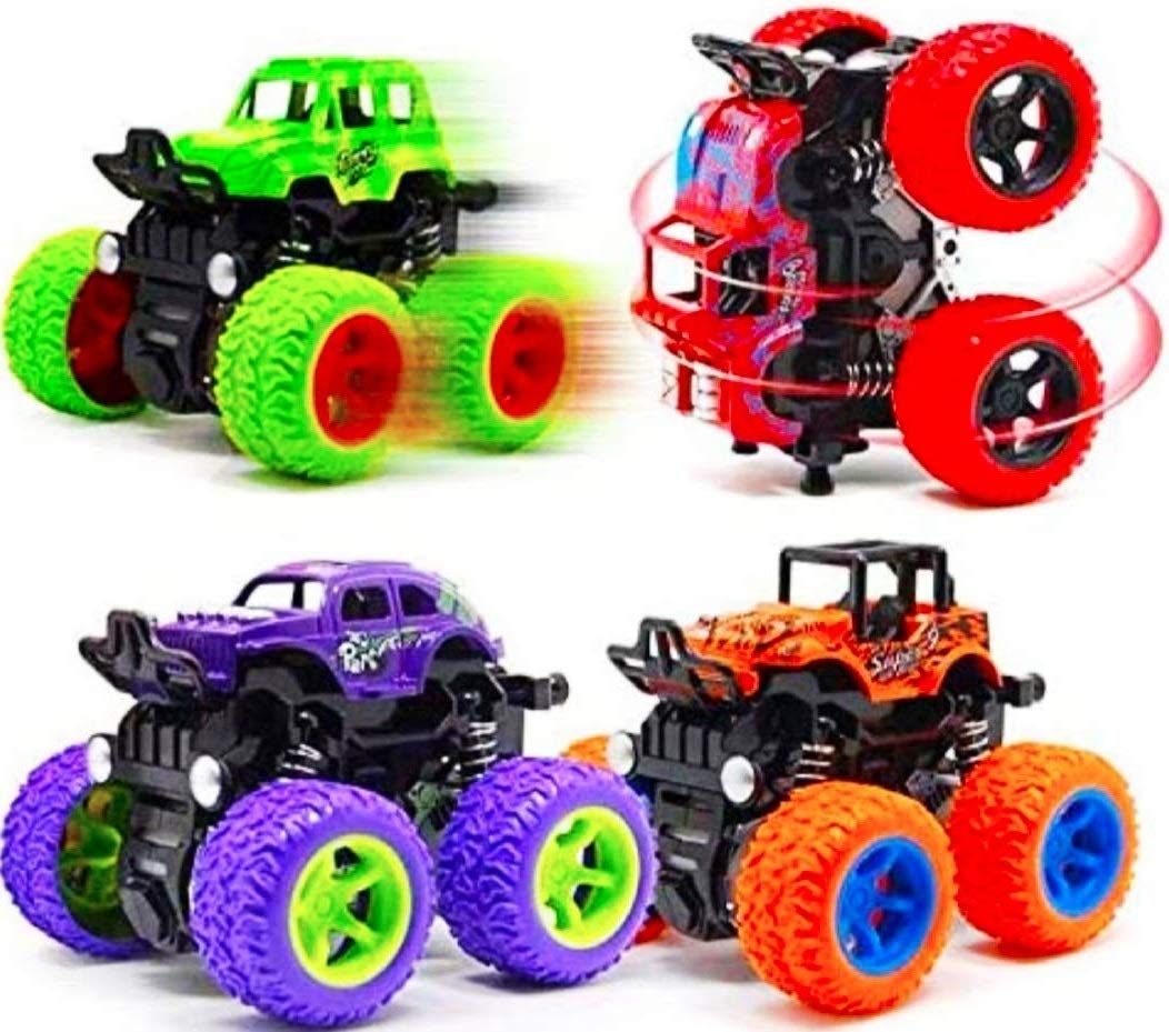 BVM GROUP 4 Pack 4WD Monster Truck Cars Push and Go Toy Trucks Friction Powered Cars 4 Wheel Drive Vehicles for Toddlers Children Boys Girls Kids Gift 4PCS (B097LKTBGS) Amazon Price History, Amazon Price Tracker