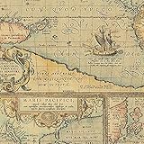 World Map Everyday Gift Wrapping Kraft Paper Flat Sheet - 24