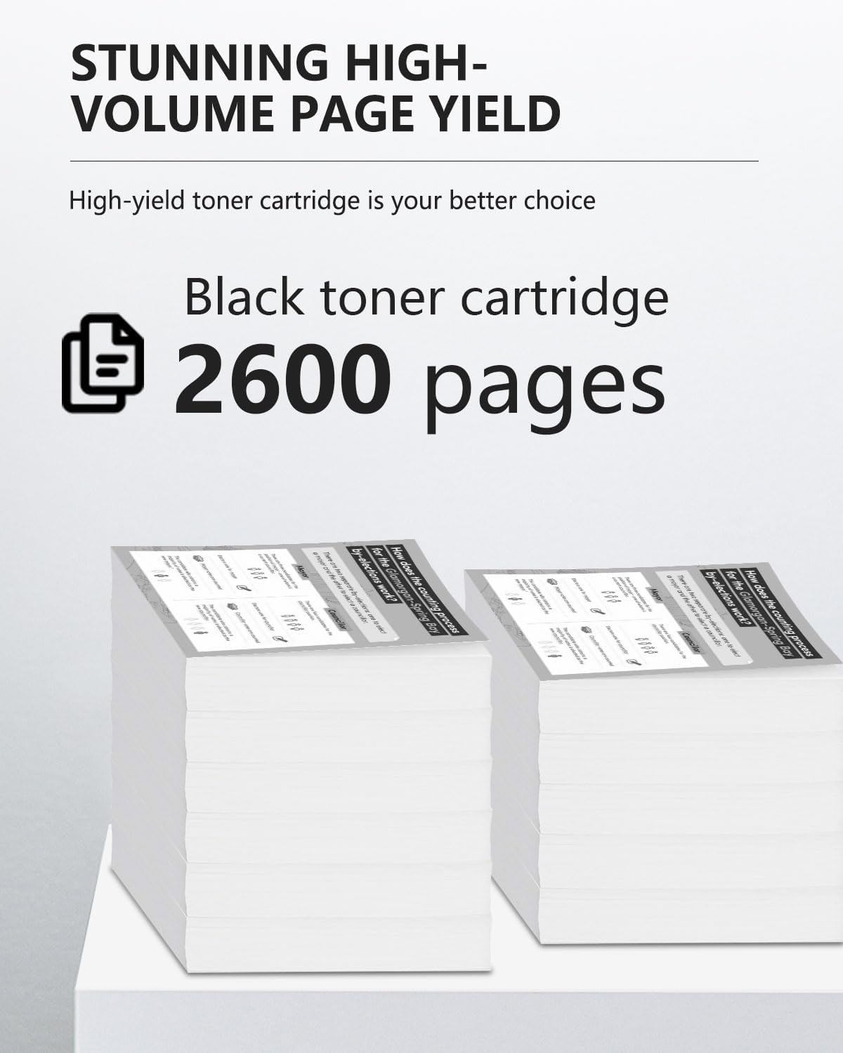 78A CE278A Black Toner Cartridges 2 Pack - Compatible 78A Toner Cartridge Replacement for HP Pro P1606dn P1560 P1566 P1606 M1536 MFP M1536DNF M1537dnf M1538dnf M1539dn Printers