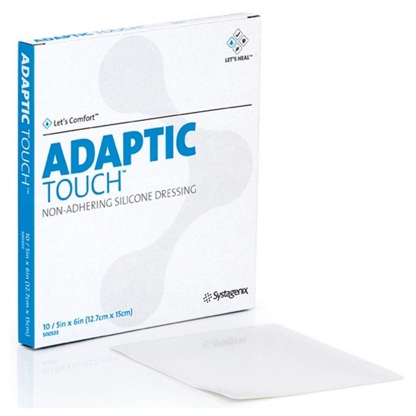 Adaptic Touch Non-Adhering Silicone Dressing, 15 x 12.7 cm