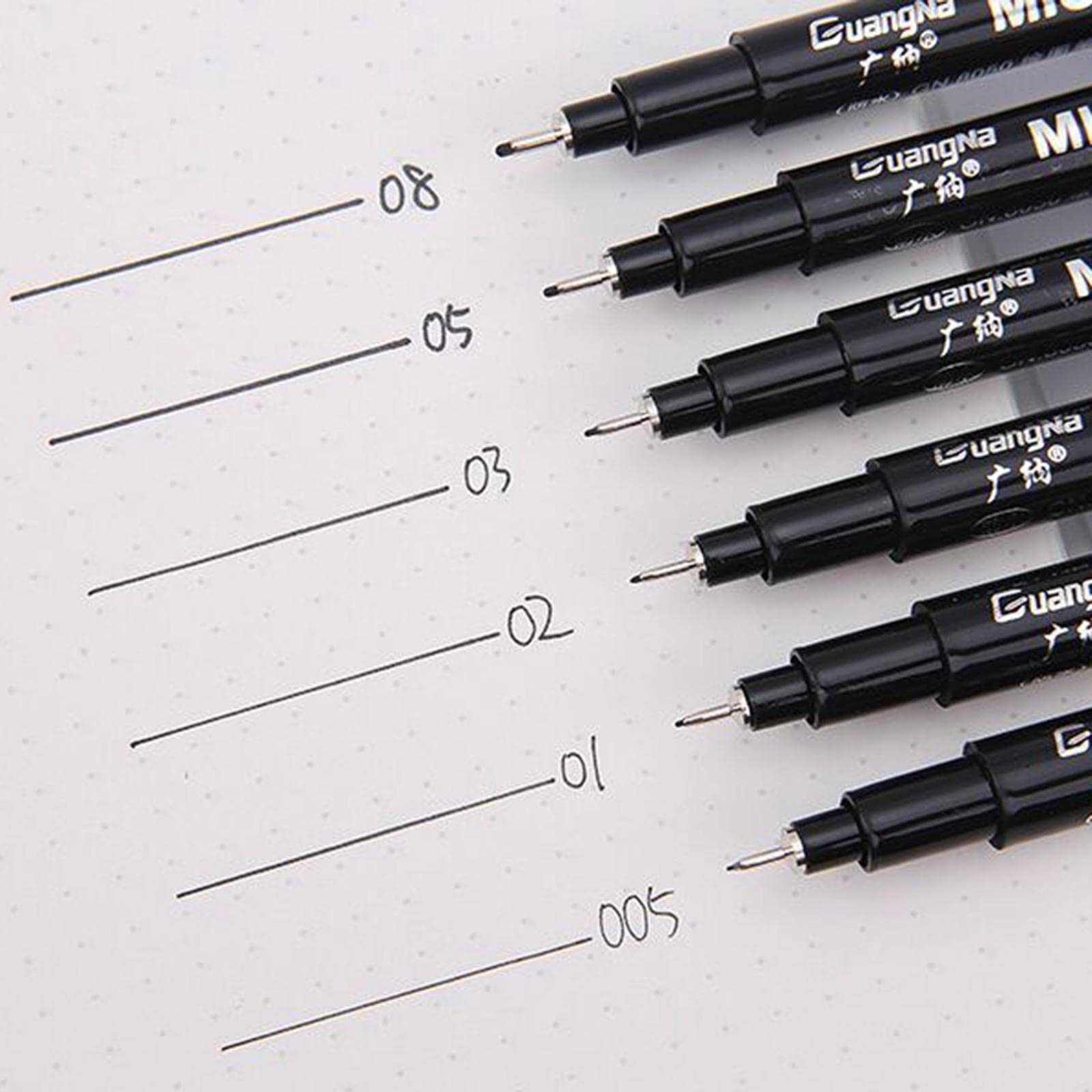 UBERSWEET® Uni Pin Fine Liner Pen Drawing Pigment Marker Waterproof Sketching 6pcs