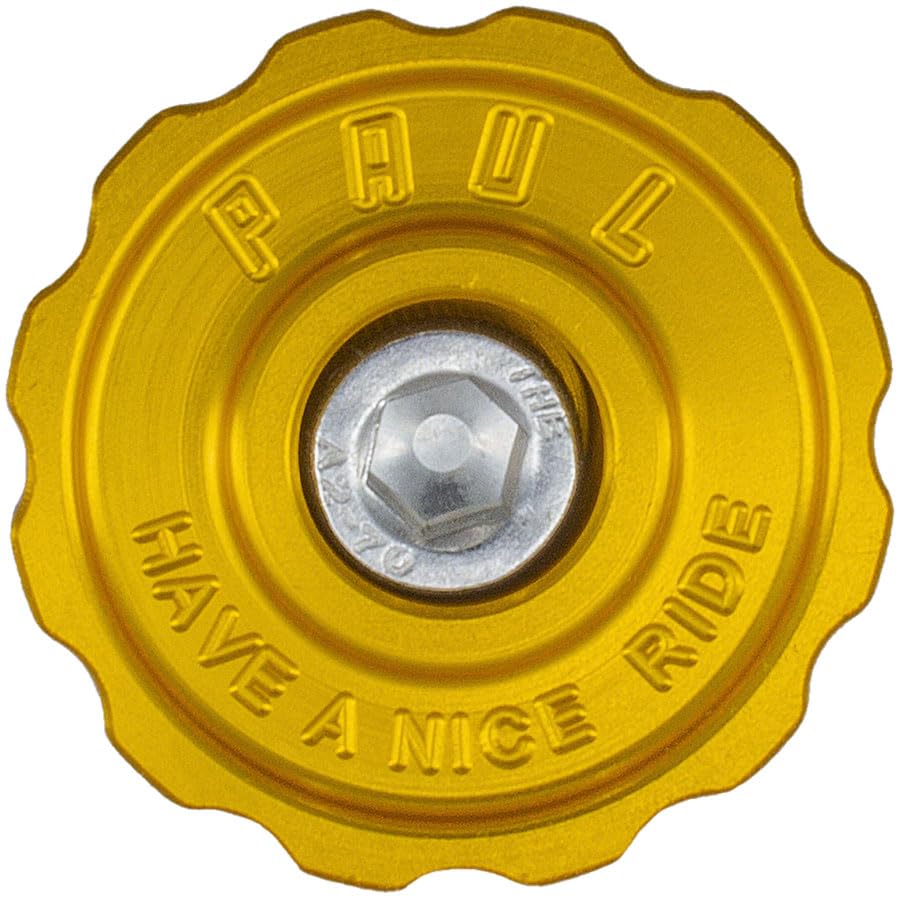 Paul Component Engineering Klamper Headset Top Cap - Aluminum w/Stainless-Steel Bolt, Gold