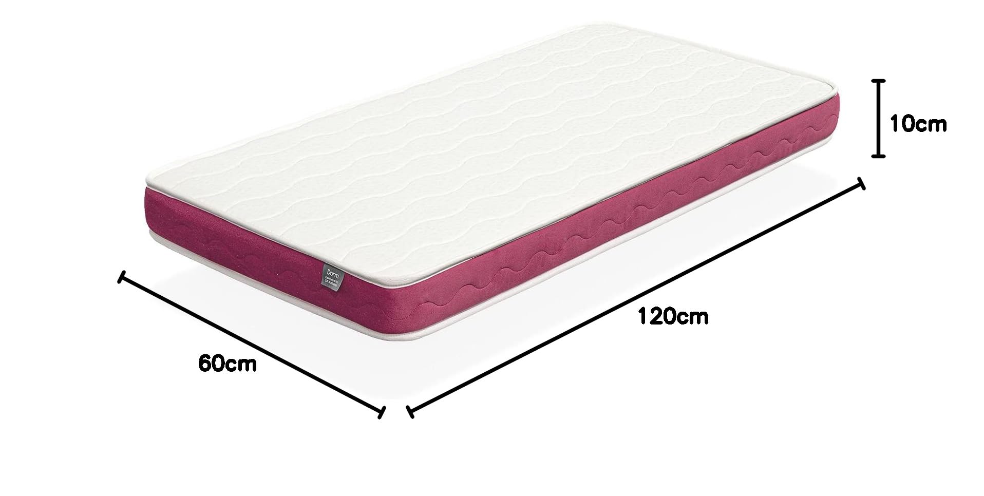 Materac łóżeczkowy Bebe 60X120 Cloe - 10 CM - perforowany i antybakteryjny rdzeń piankowy