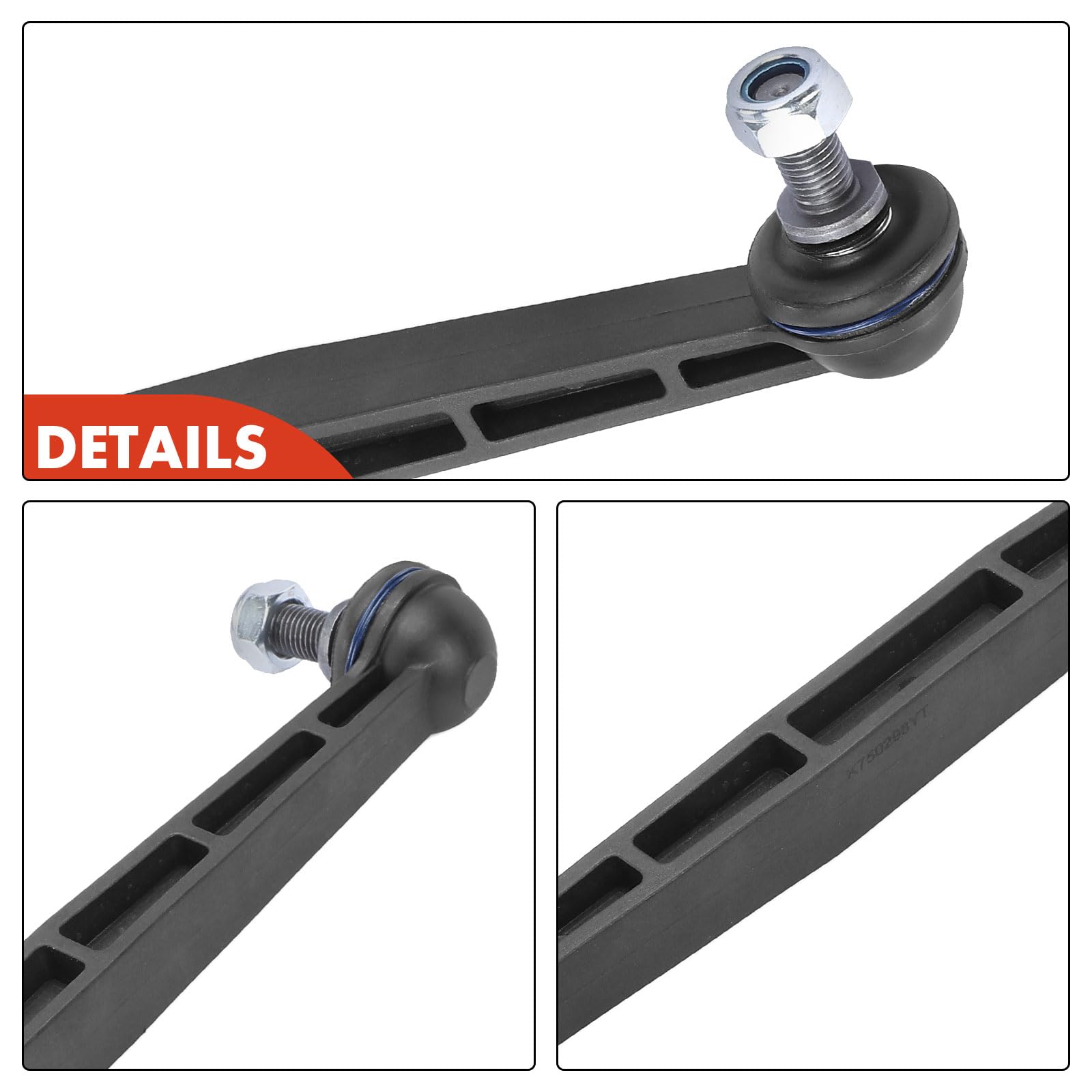 Frankberg 2x Koppelstange Stabilisator Vorne Kompatibel mit Astra G F67 Astra H A04 L48 Astra Klasseic A04 Meriva B MPV S10 Zafira A MPV F75 Replace# 350611