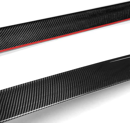 Miniatura 3 de Q1-TECH, alerón de techo de ventana trasera compatible con Dodge Charger 2015-2023, fibra de carbono real, ala de alerón de visera de techo de