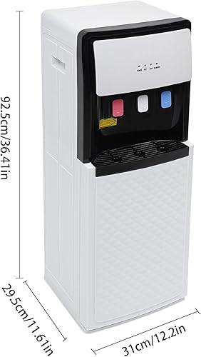 Miniatura 5 de Dispensador de enfriador de agua 3 en 1, dispensador de agua de pie de carga inferior para botellas de 5 galones, dispensador de agua caliente y