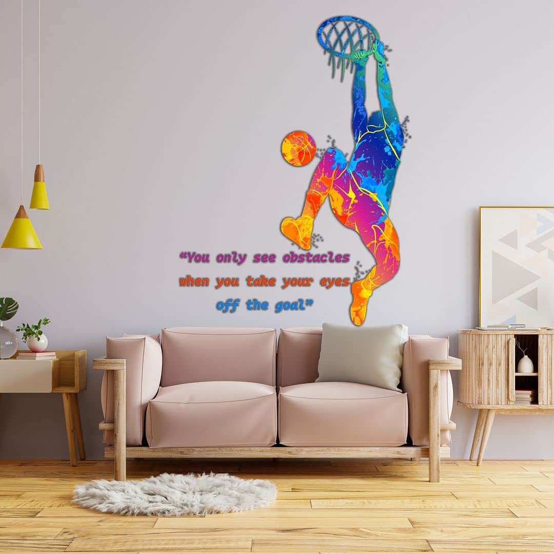 KREEPO Enthusiasm Quote You Only See Off The Goal Sport Motivational Quote Wall Sticker for Home/Office/Colleges/Institutes/Libraries Decoration Multicolor Size(100CM X 74CM)_K18 (B09P8F6Q7R) Amazon Price History, Amazon Price Tracker