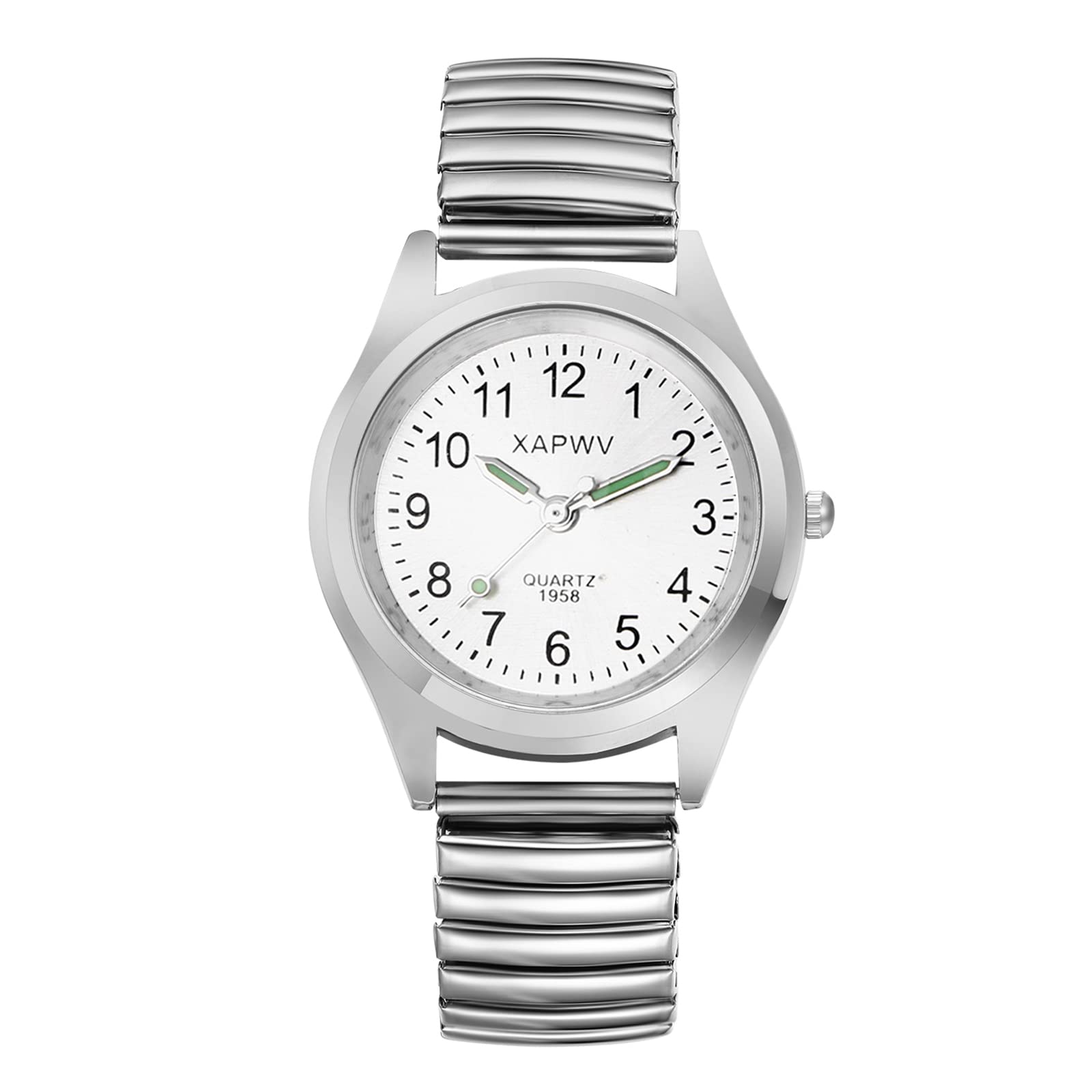 Avaner Uhren Damen Rechteckige Tennisarmbanduhr: Mehrlagiges