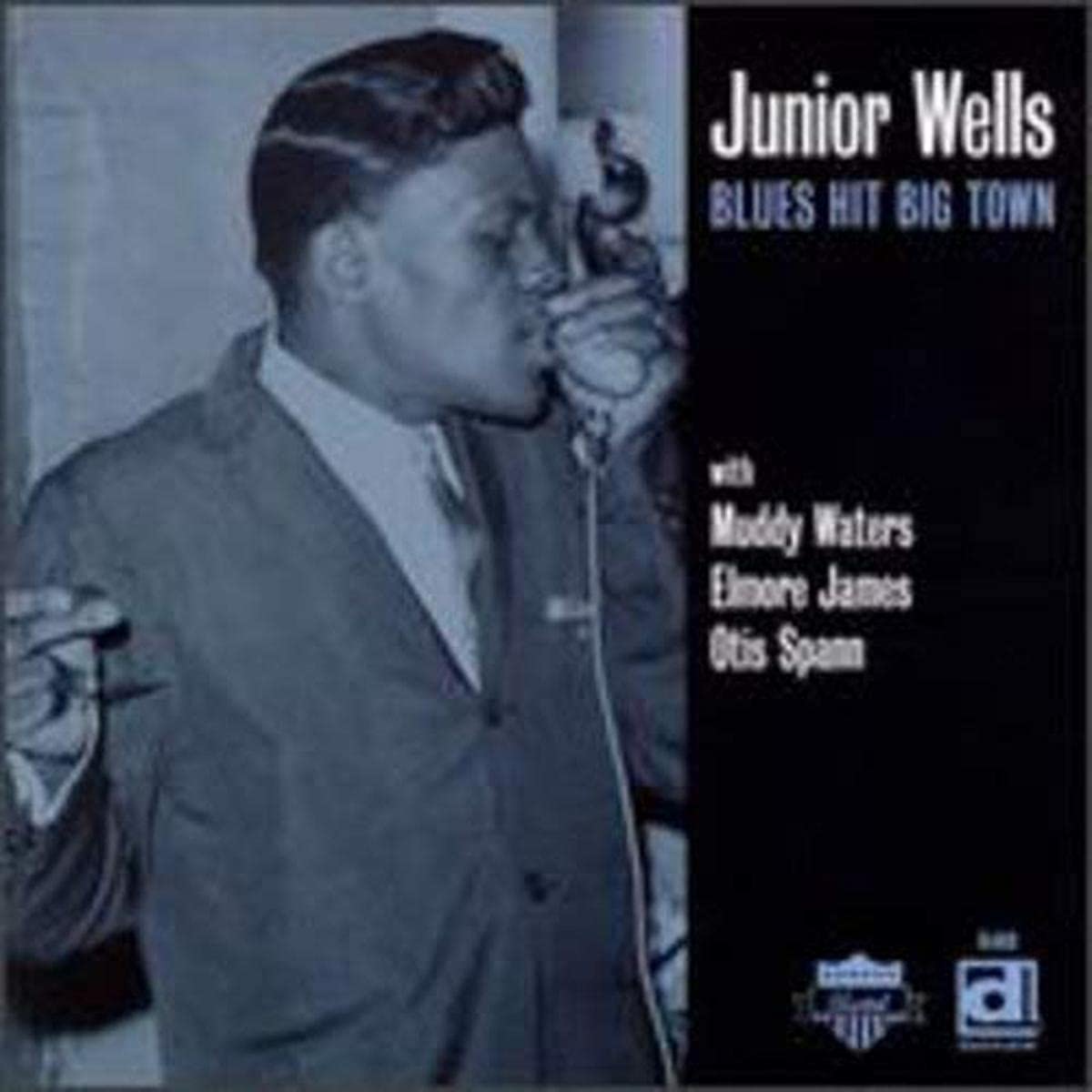 JUNIOR WELLS with MUDDY WATERS/ELMORE JAMES/THE ACES - Blues Hit Big Town - LP
