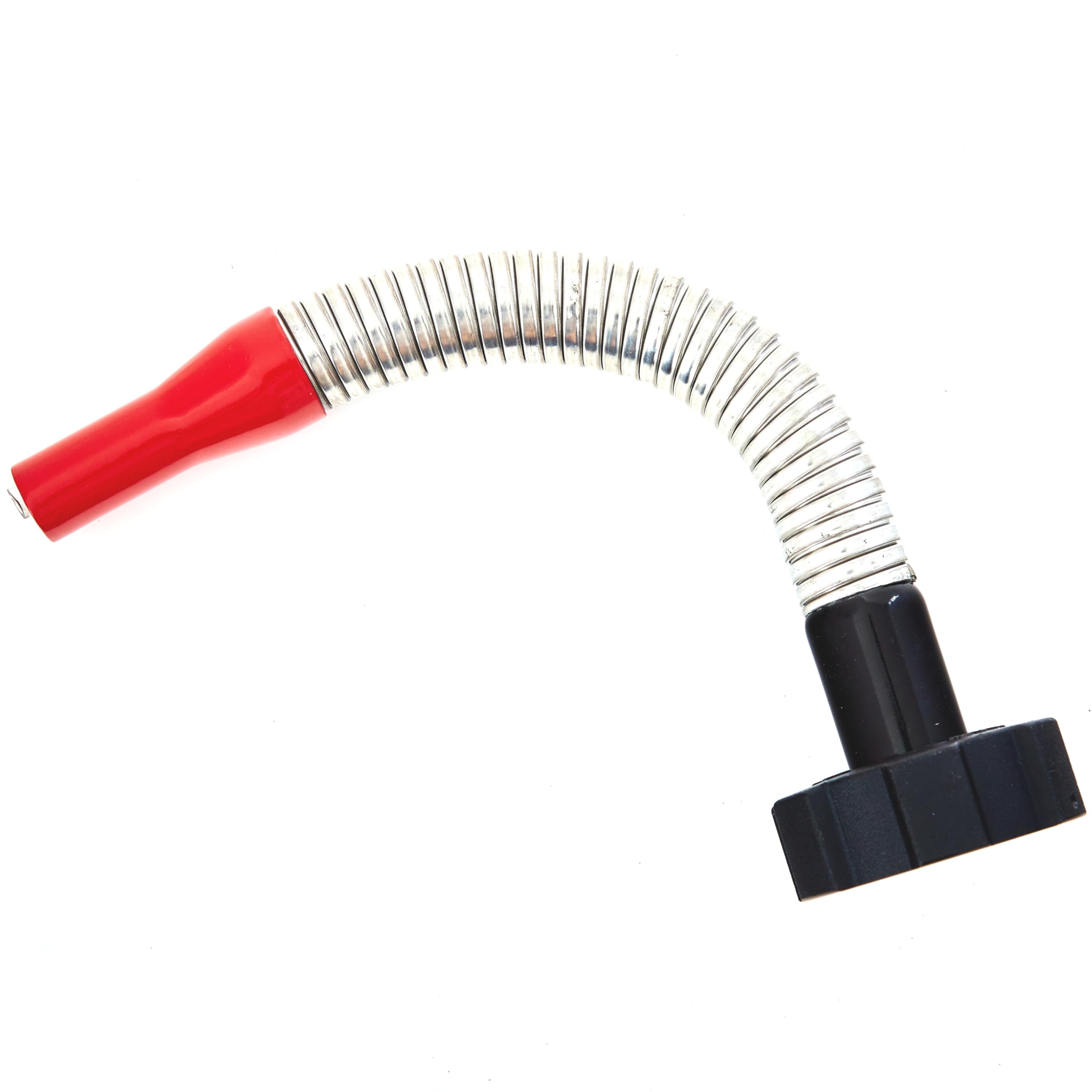 BW® Ausgießer flexibel für Metall Benzinkanister 5/10/20 Liter mit Schraubverschluss – 38cm Flexrohr Spout 20mm für Benzin inkl. Halterung für Kraftstoffkanister - Rot - RAL 3000 - Made in Europe