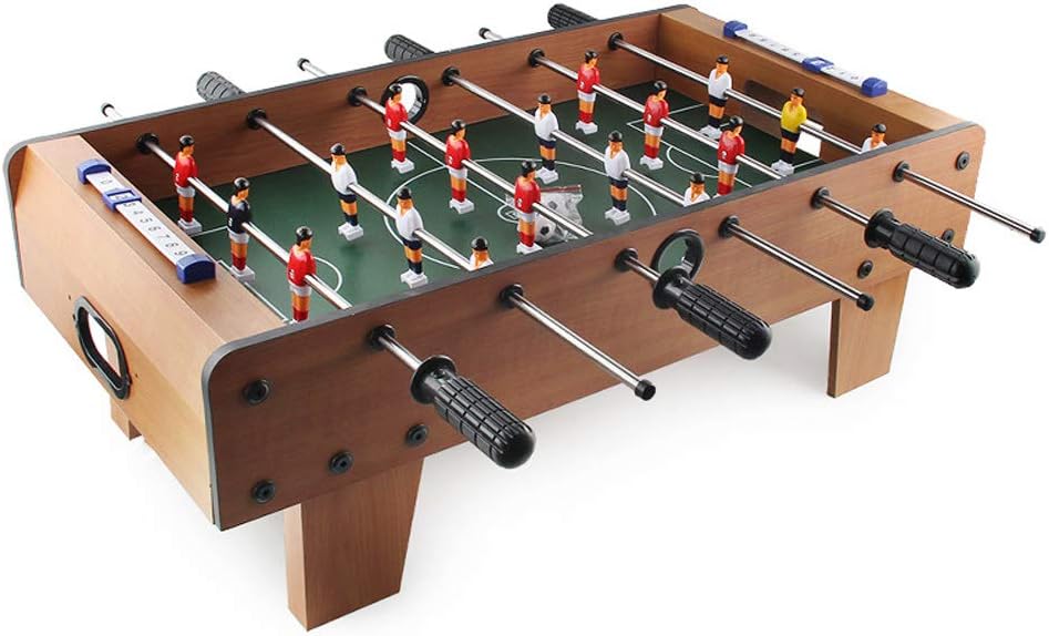27" Foosball Table, Easily Assemble Wooden Soccer Game Table Top with Balls, Indoor Table Soccer Set for Kids 3+ Years Old