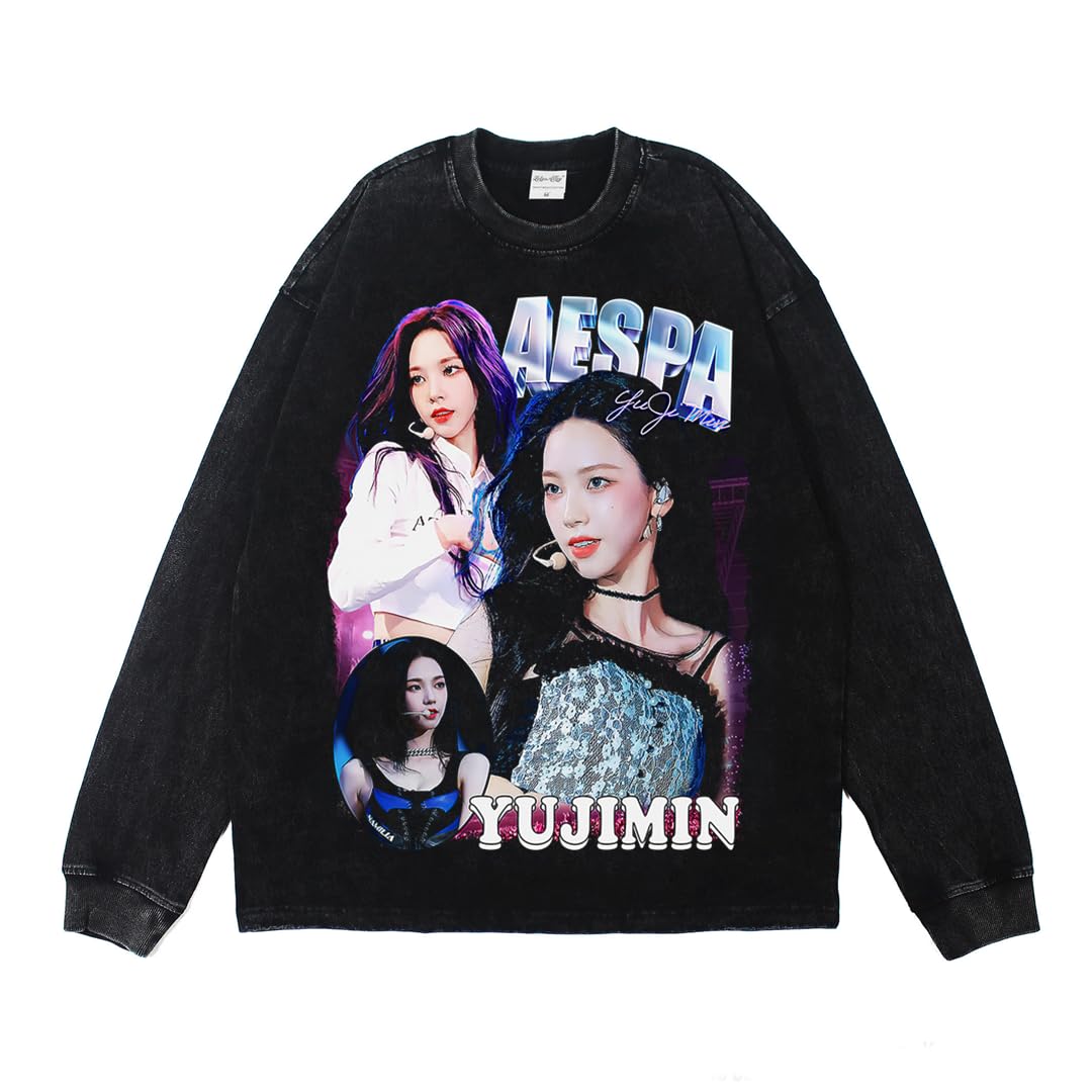 Amazon.co.jp: AESPA エスパ カリナ グッズ 長袖 Tシャツ スウェット