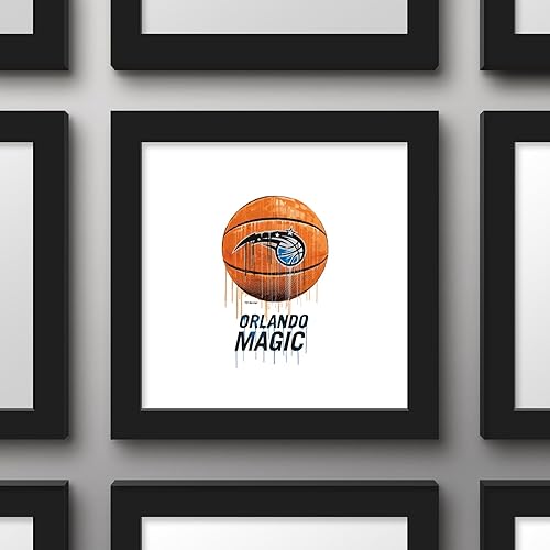 Miniatura 2 de Trends International Gallery Pops NBA Orlando Magic - Drip Basketball Wall Art Wall Poster, 12.00" x 12.00", Black Frame Version
