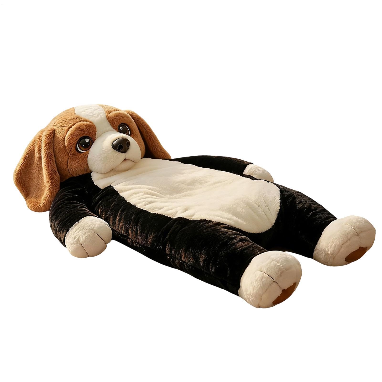 Dog Sleeping Bag For Humans | Adorable Dogs Envelope Sleeping Bag | Adults Soft Plush Animal Mattress, Warm Comfortable Lounging Blanket For Women Men, Home, Camping, Sleepovers — view 13