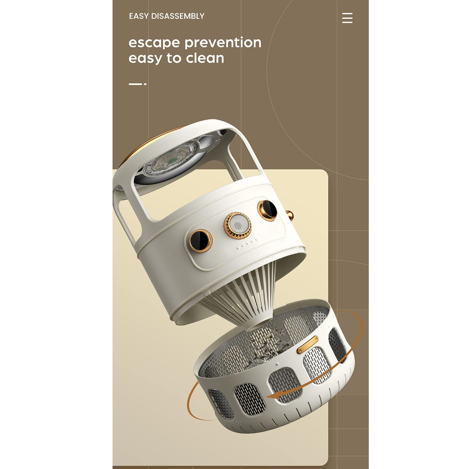 Bug Zapper Lampada Mosquito Killer USB Trappola per Mosche Elettriche per Insetti Repellente per Zanzare per Campeggio
