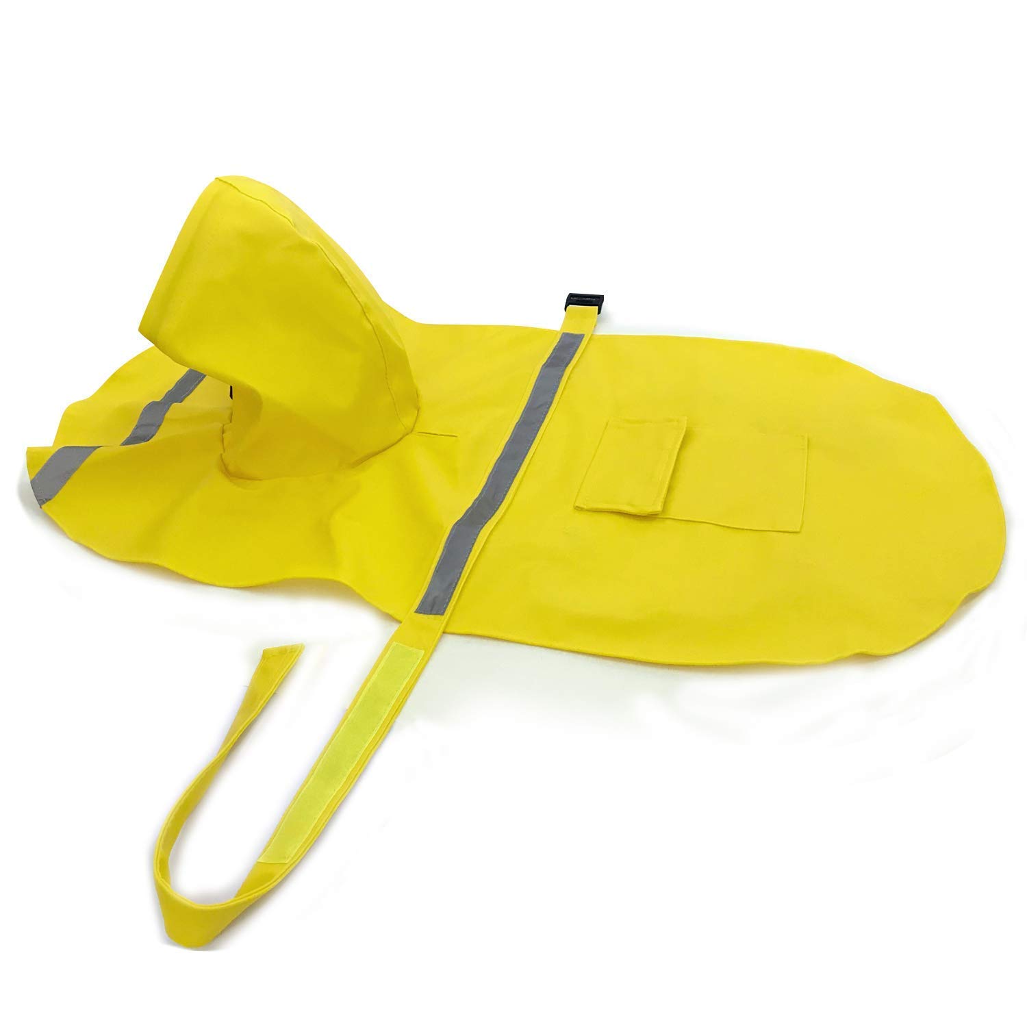 Impermeabile per cani, cappotto per cani da compagnia impermeabile regolabile, impermeabile di sicurezza antivento, impermeabile traspirante per cani di piccola, media e grande taglia (Yellow X)