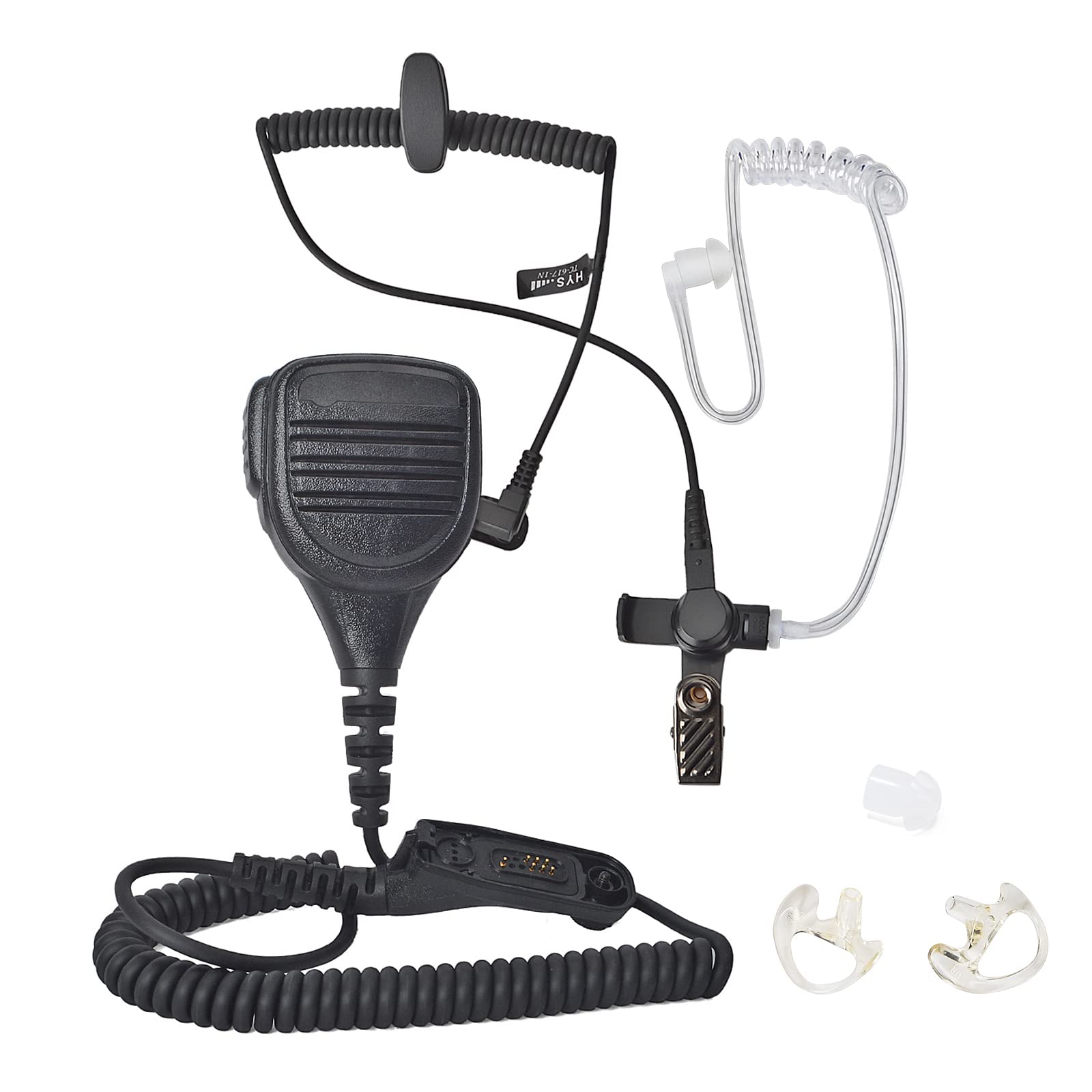 HYS Micrófono de altavoz de radio compatible con Motorola DP4400 MTP850S | Micrófono de hombro para walkie talkie multipin DP3400 DP3401 DP4401 DP4600 DP4800