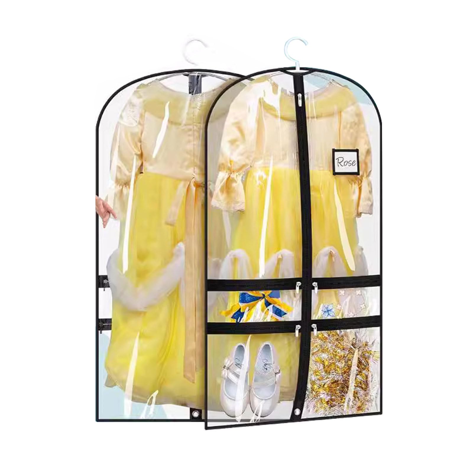 Borse Per Costumi Da Danza - 2 Sacchetti Trasparenti In PVC Con Tasche