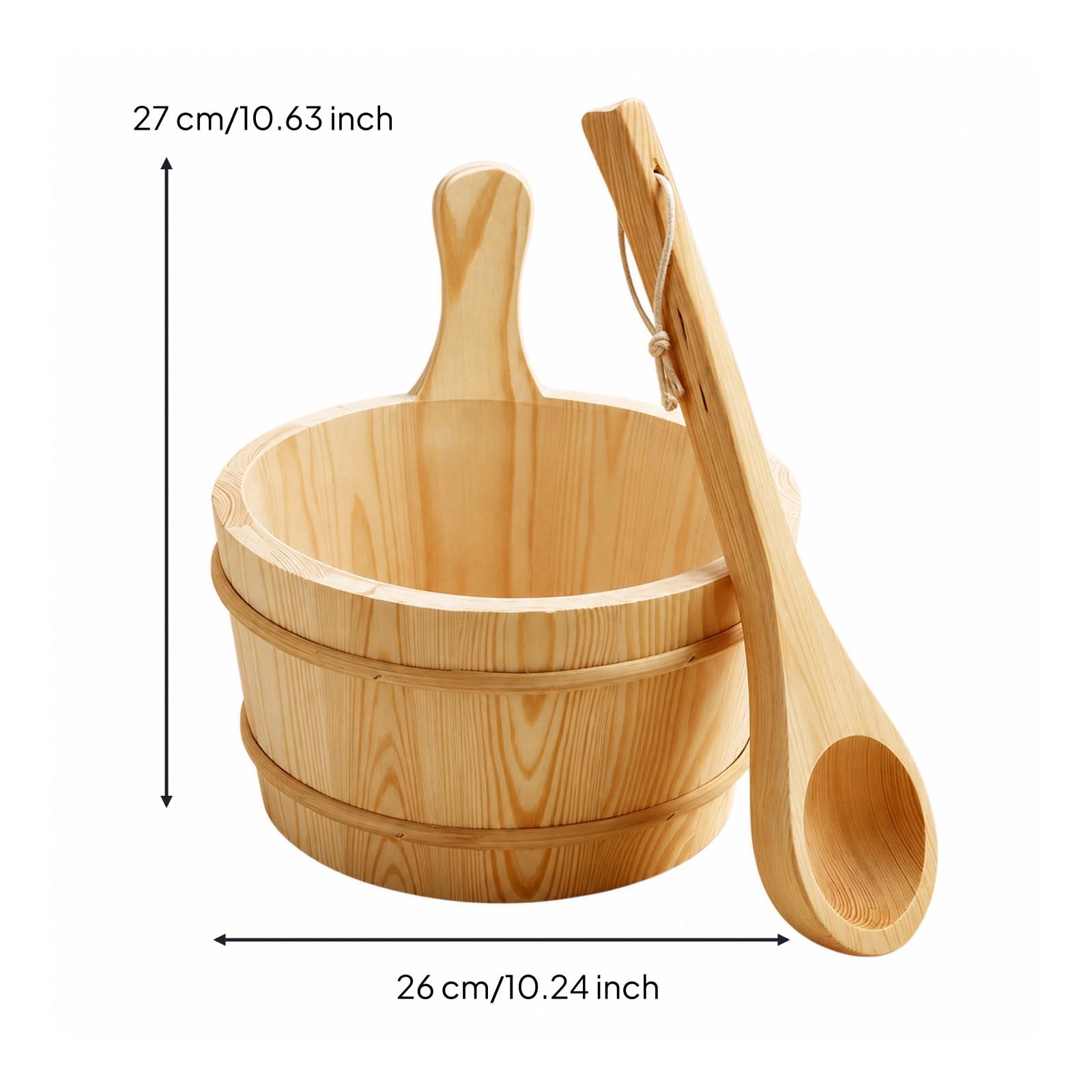 Seau à Eau pour Sauna Résistant