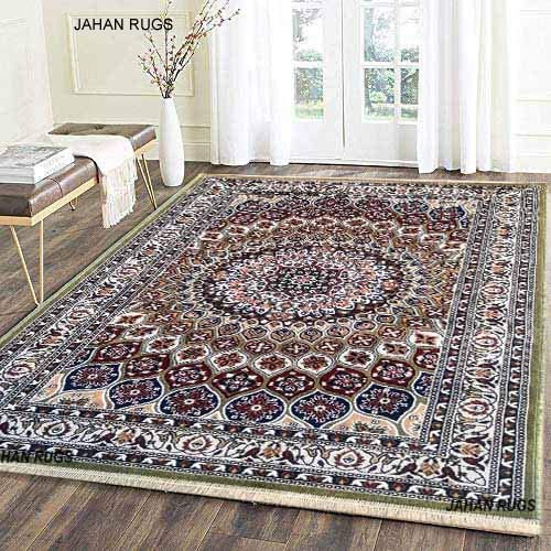 Buy JAHAN RUGS Kashmiri Design Persian Carved Carpet for Your Hall ...