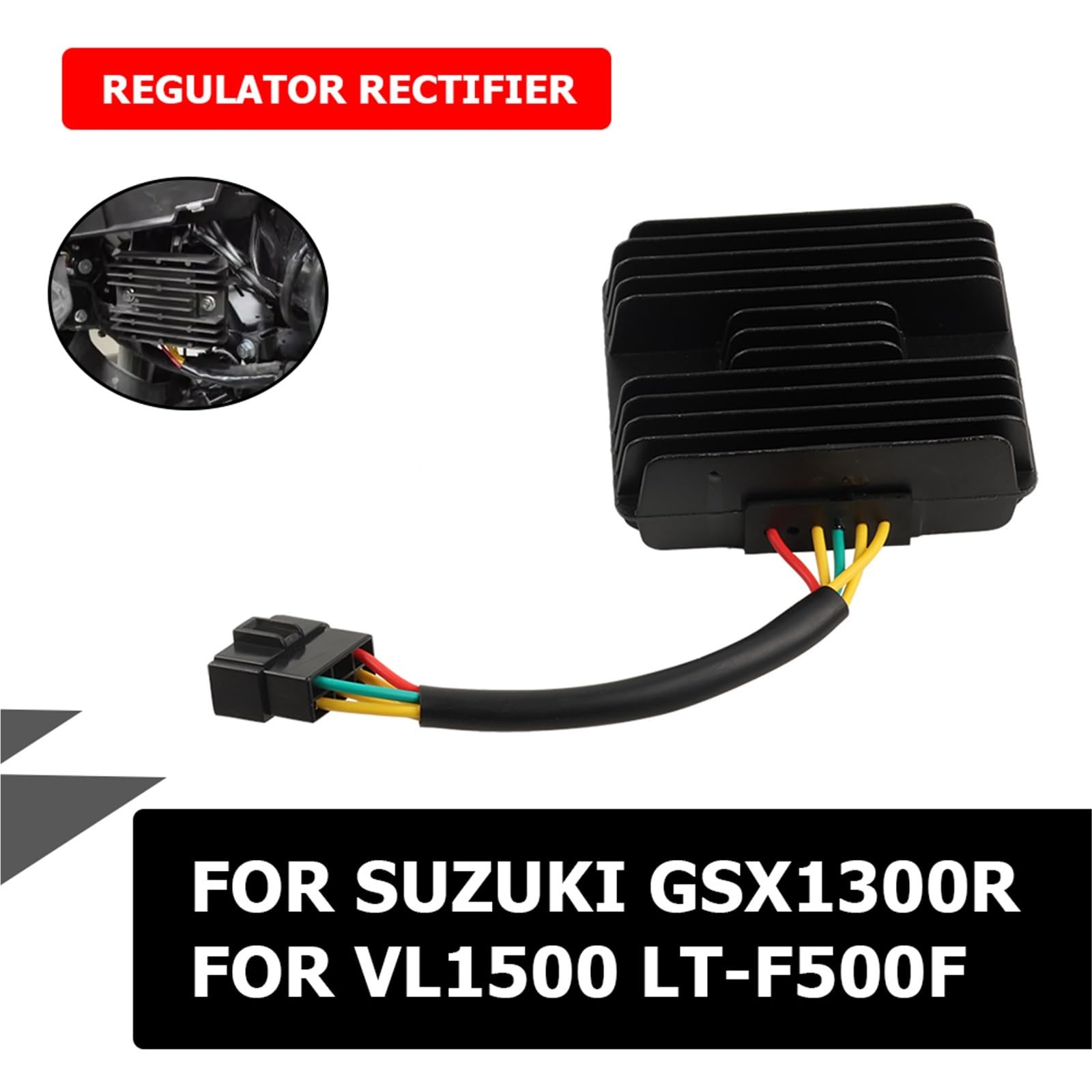 Prostownik Regulatora Napięcia Pasuje do Suzuki GSX1300R Hayabusa GSX 1300 R VL1500 VL 1500 Intrude LT-F500F LTF500F Regulator napięcia prostownika