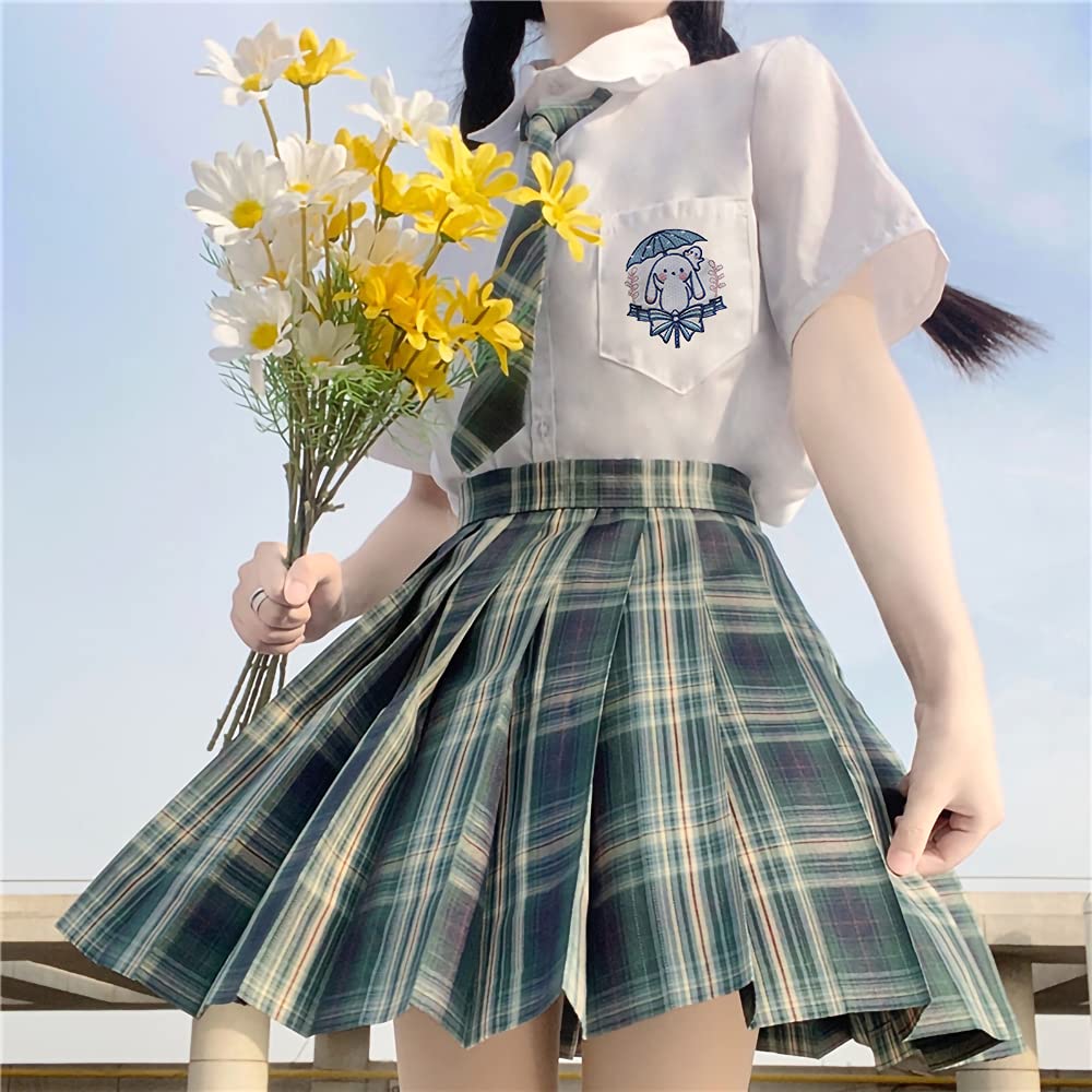 Amazon.co.jp: [CAWILXHA] 【まるこの猫柳】森の緑 セーラー服 半袖