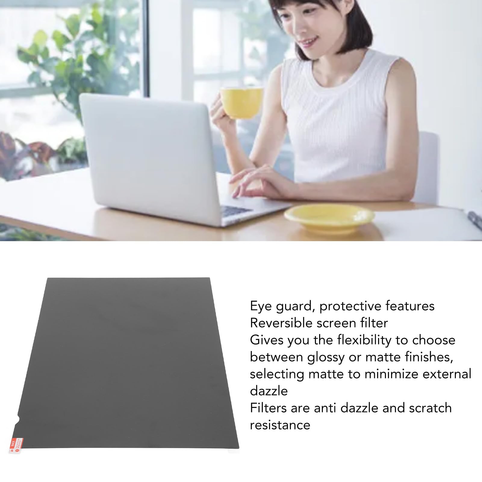 Filtro per Schermo per Laptop da 19,5 Pollici Protezione Premium Anti Luce Blu per la Sicurezza degli Occhi Finitura Opaca Lucida Ideale per Ufficio e Uso Domestico