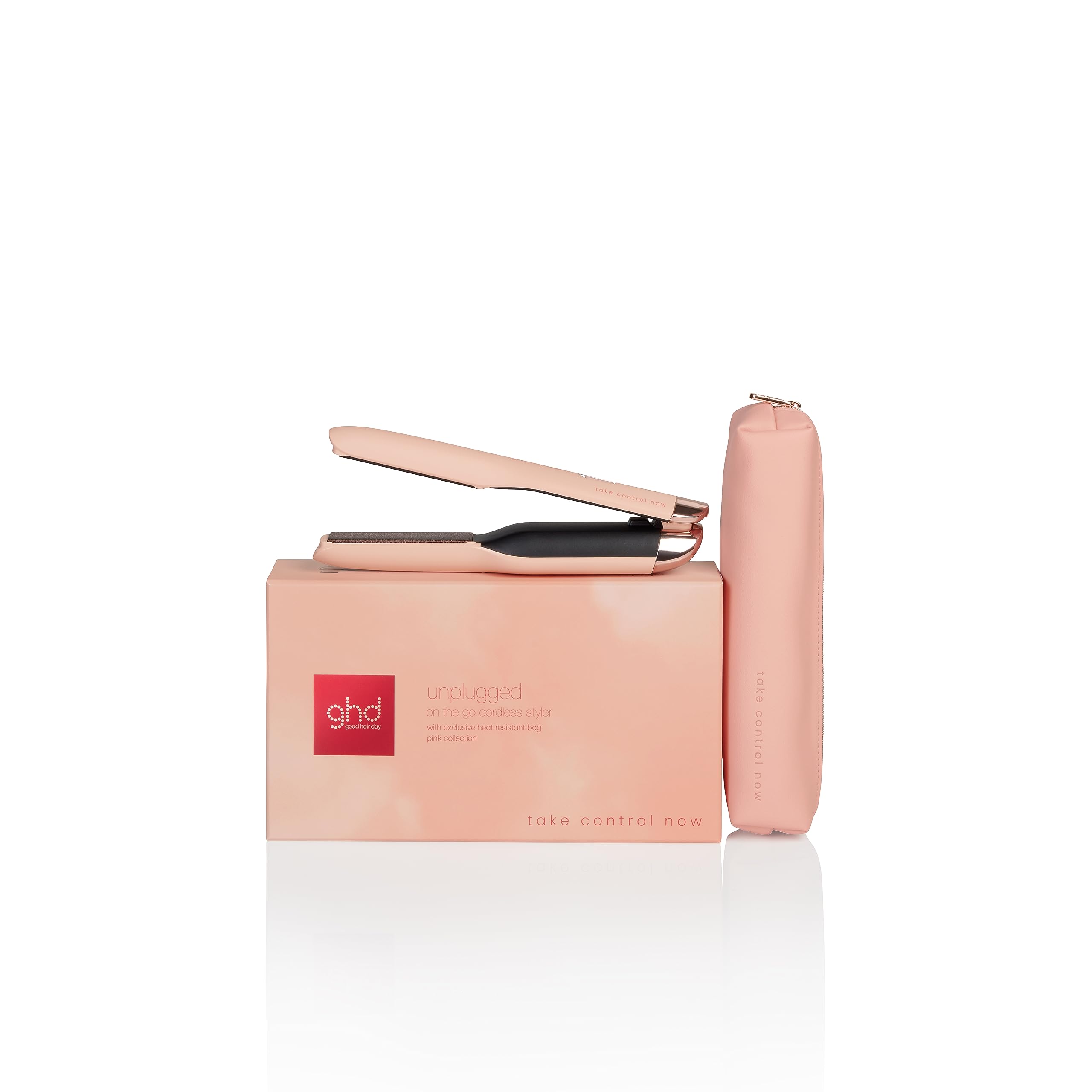 ghd Unplugged Styler - Piastra per capelli senza fili - Edizione Limitata (Rosa Pesca)