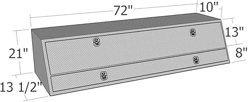 Miniatura 3 de Caja de herramientas de aluminio pulido Brute 80-TBS200–72 Pro Series, con puertas, 72 pulgadas. Para la parte superior.