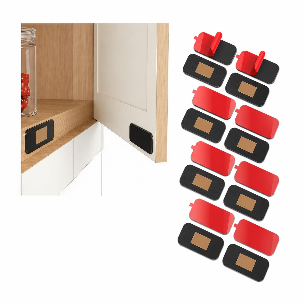 Magnetic Cabinet Catches - 12 Pack Strong Hold -10