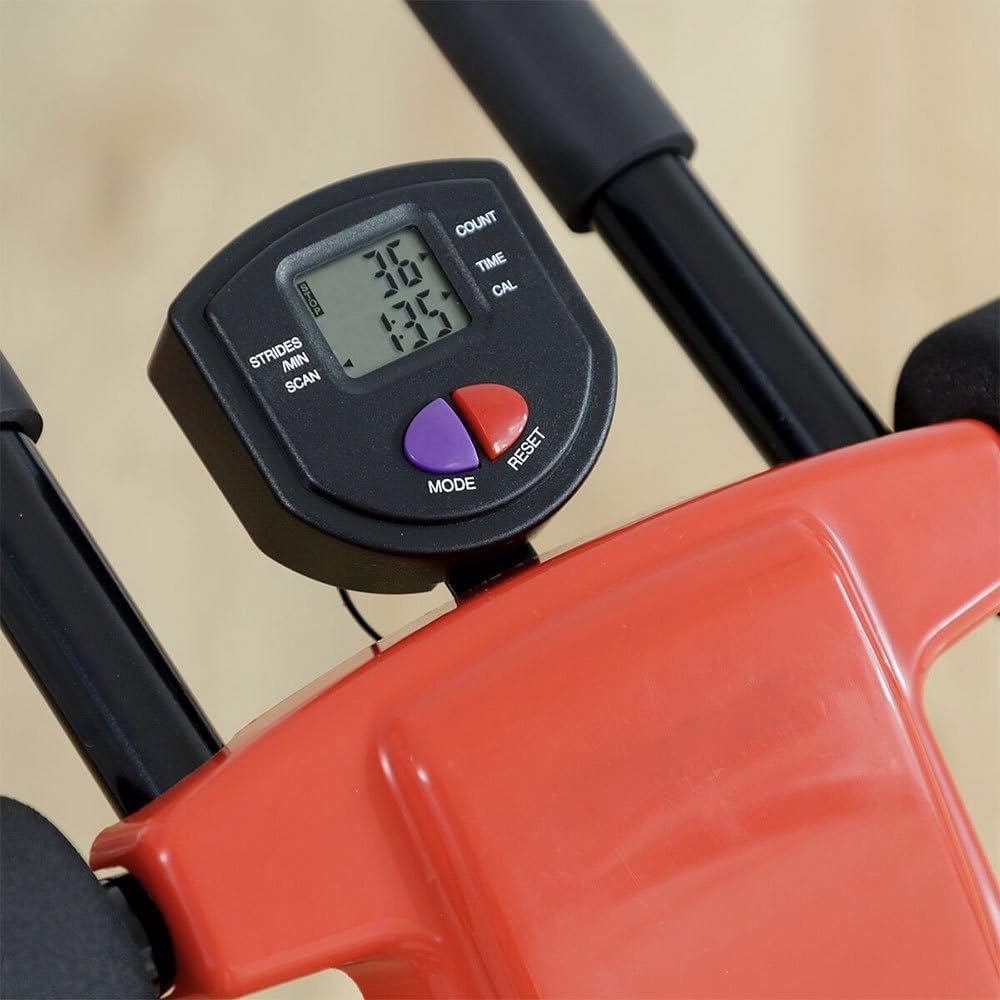 Banco Abdos plegable con guía de ejercicio, máquina abdominal multifunción con pantalla LCD, banco muscular reclinable, dispositivo de fitness para casa, carga 120 kg + guía de ejercicio