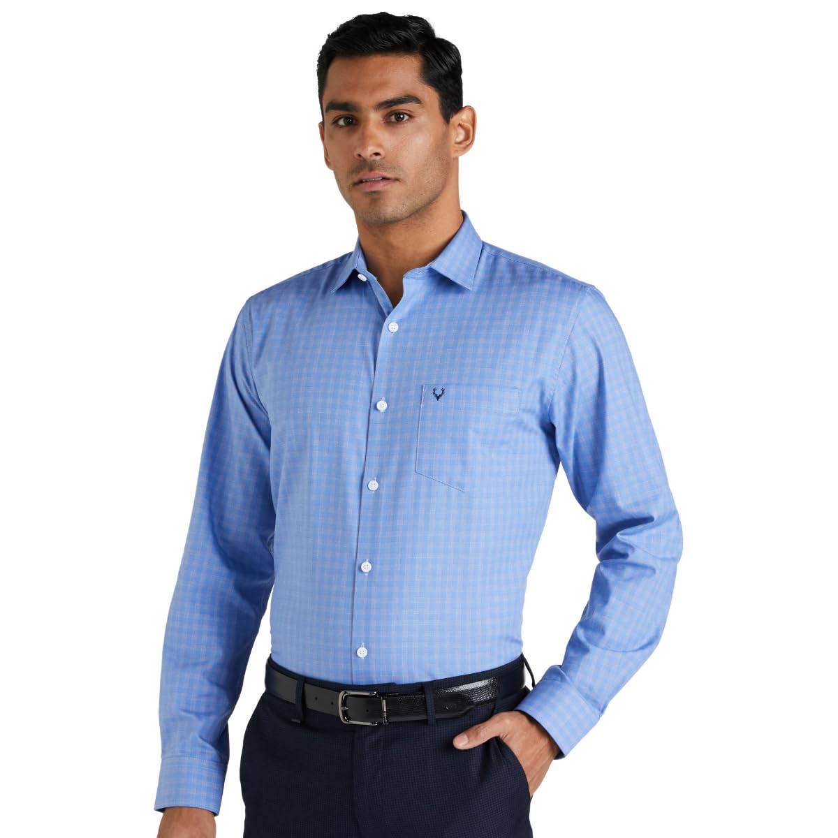 allen solly Men's Classic Fit Checkered Formal Shirt-picture-44