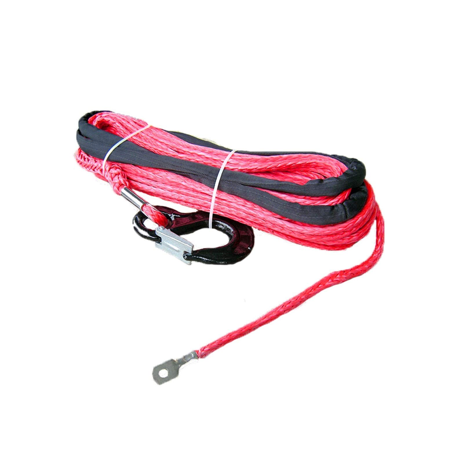 Winch Rope, 14mm x 40m Winch Rope Synthetic Cable Line for 4WD ATV UTV Off-Load(Oranje)