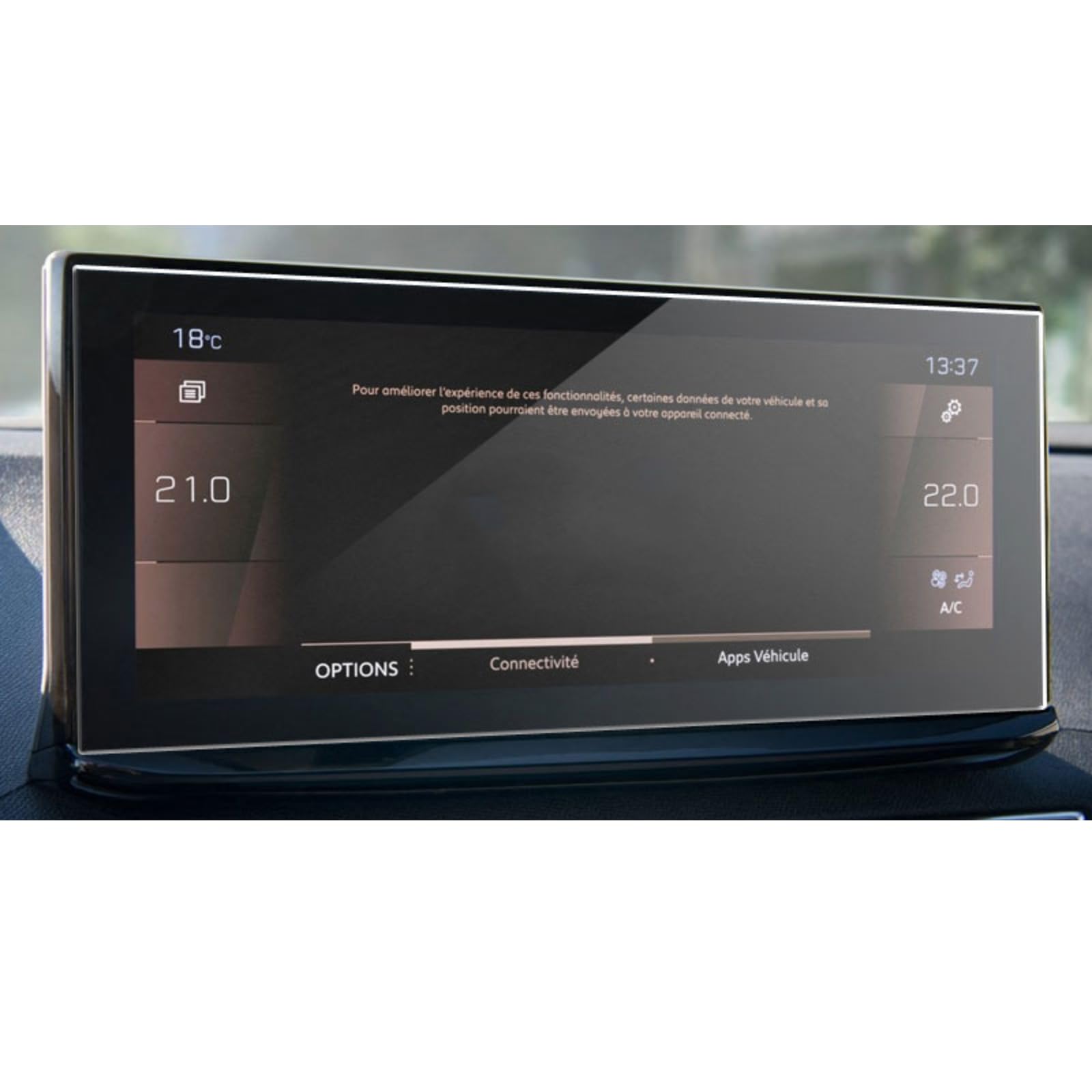 Verre trempé pour Peugeot 5008 2021 : protégez votre écran de navigation en voyage