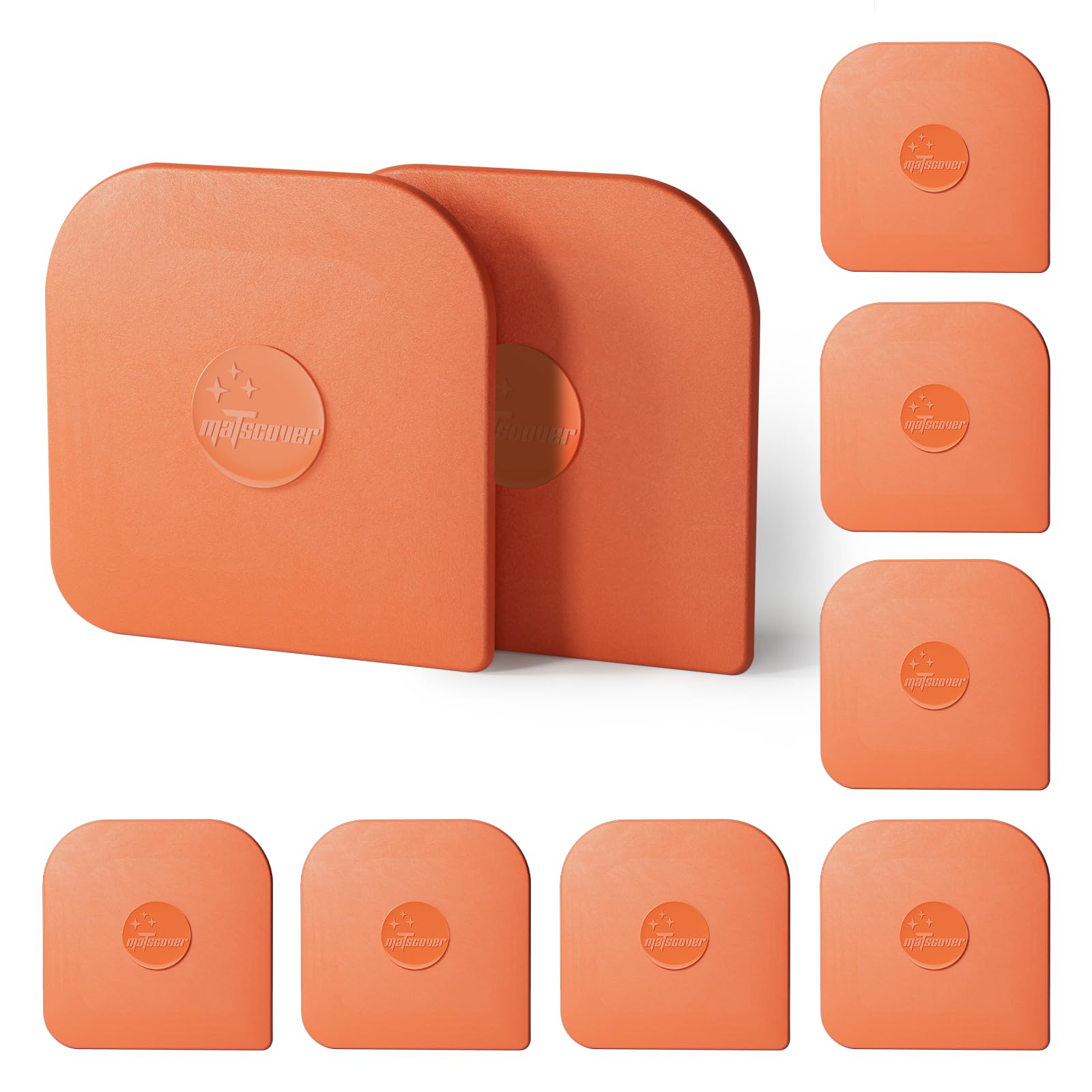 Pan Scraper, 10Pcs Pot &amp; Dish Scraper Plastic, Sturdy Scraper Kitchen Tool