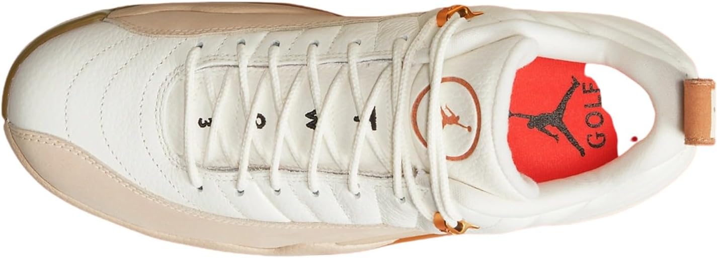 Nike DM9016-109 Golf Air Jordan 12 Low Golf Driftwood Golf Shoes, White US 9