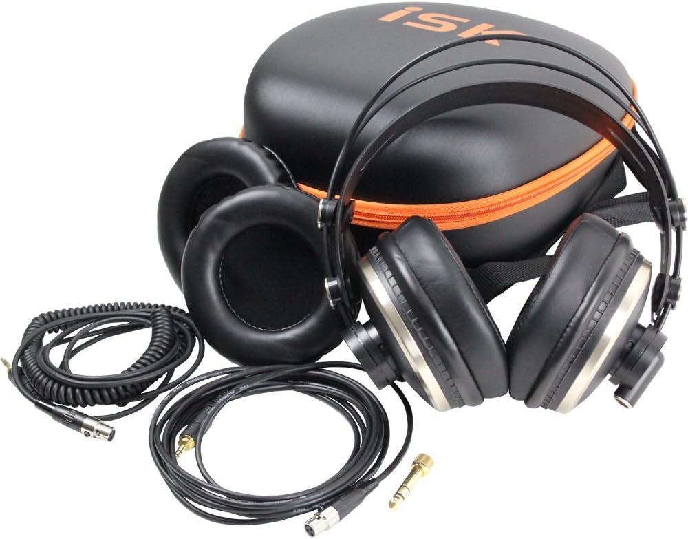 iSK HD9999 Fully Enclosed Monitoring Headphone with Carry case