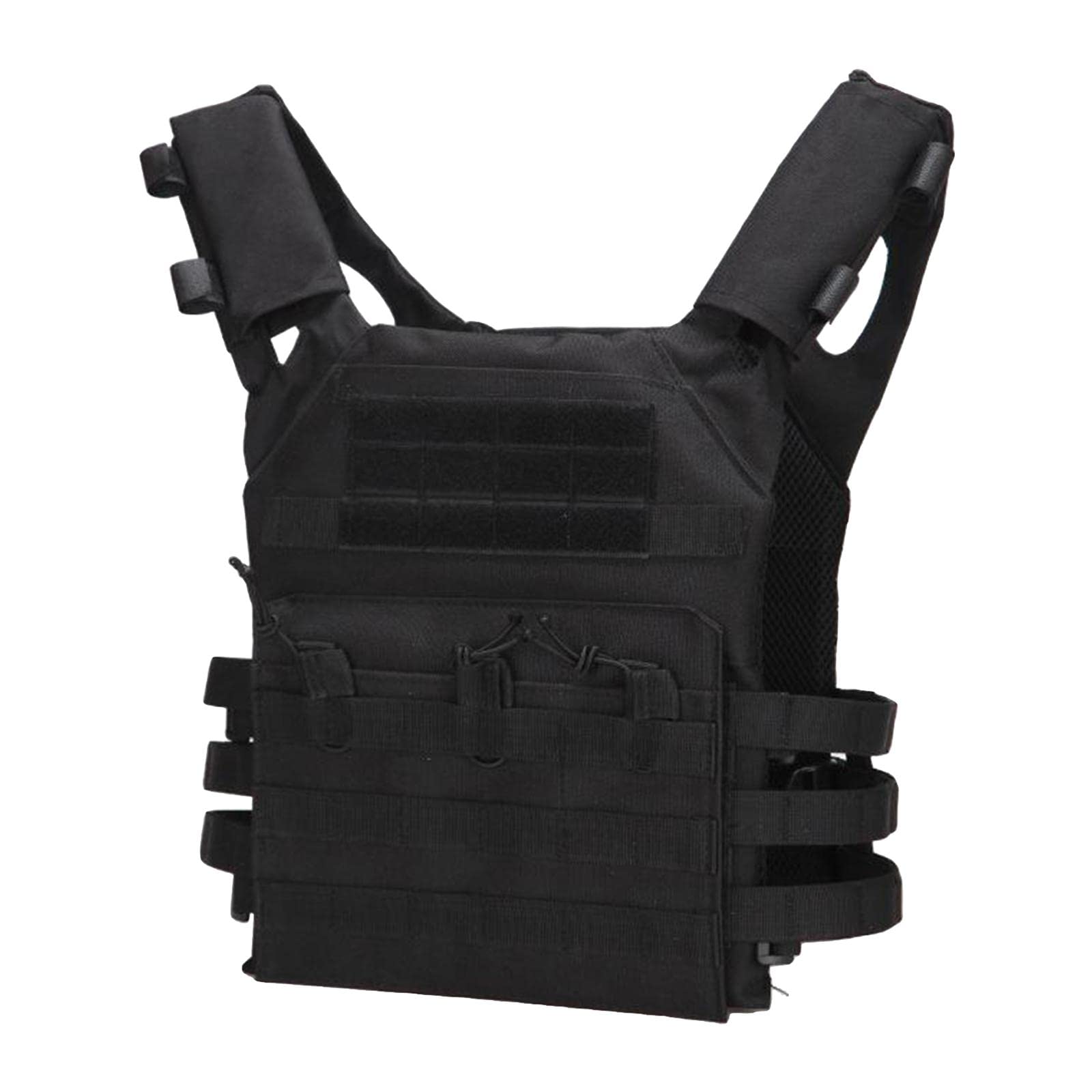 meadawgs Men's Gaming Vest - Black, Multiple Pouches, Combat Training, Loose Fit, Zipper Closure-picture-22