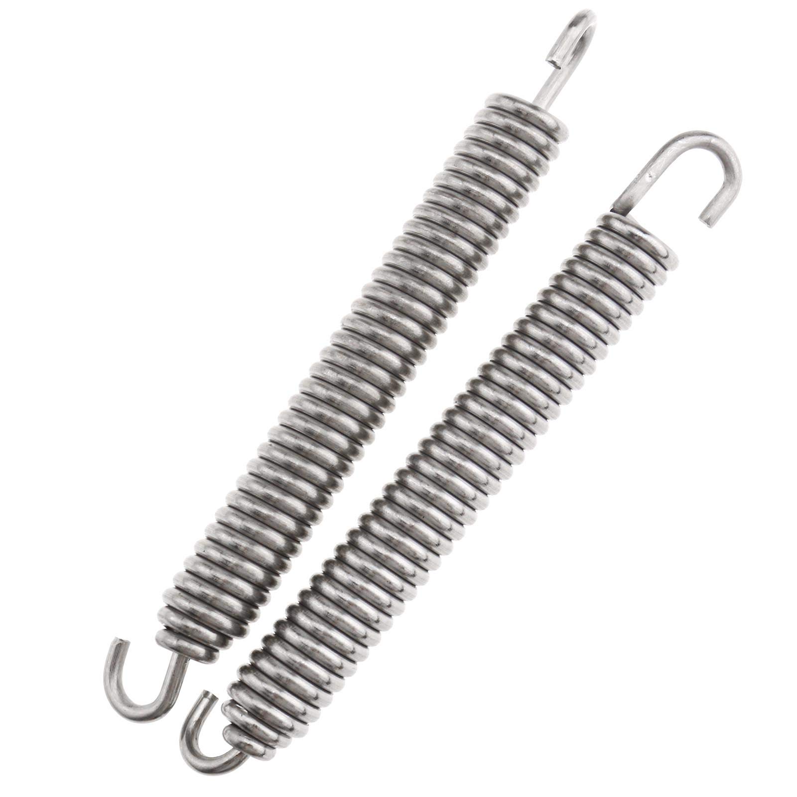 4X Remplacement Ressorts d'échappement en Acier Inoxydable pour Motos 80mm pour Tuyau d'expansion de Silencieux Collecteur de Chambre