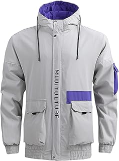 Rain Jacket Men's Waterproof with Hood Bicycle Raincoat Foldable Packable Trekking Jacket Thin Wind Jacket Ultralight Breathable Outdoor Jacket Rain Poncho Windbreaker Transition Jacket Raincoat