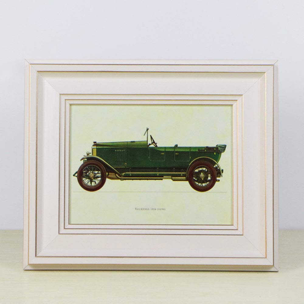 Cornici per foto in resina semplice stile vintage da 1 pezzo Cornice per foto di qualità rettangolo da 3-10 pollici per foto di decorazioni per la casa in corridoio , baise, 15.2x20.3cm da 8 pollici