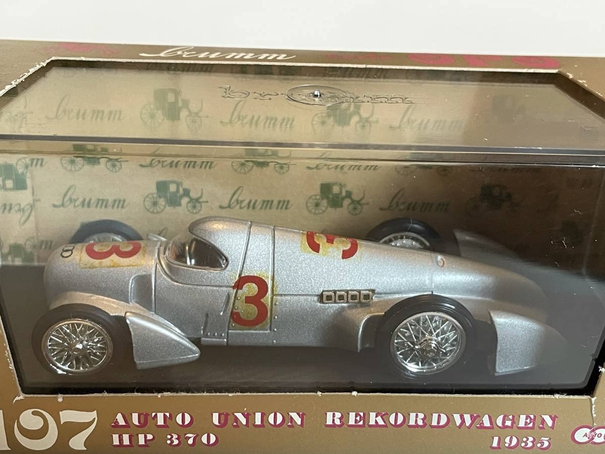Amazon | 絶版 イタリア製 1/43 Brumm AUTO UNION RECORDWAGEN